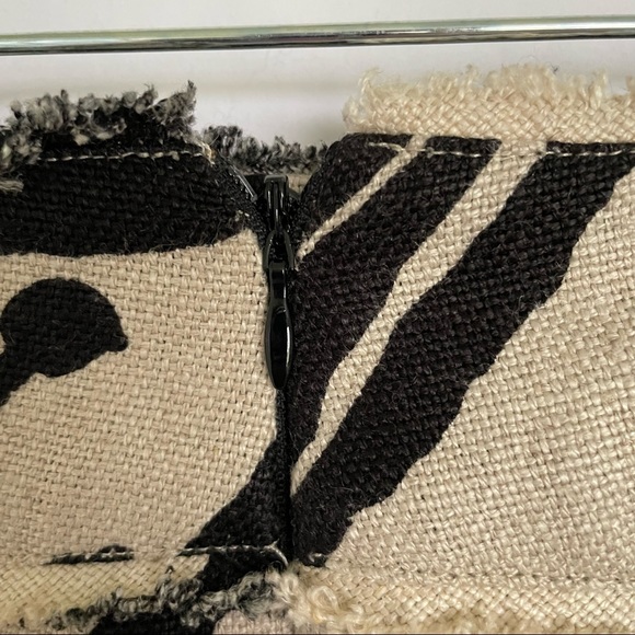 MICHAEL Michael Kors Linen Zebra Print Skirt sz 2 - Picture 5 of 8